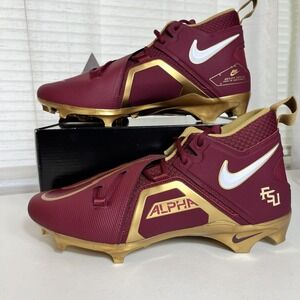 Nike Alpha Menace Pro 3 SMU P Florida State FSU Football Cleats DH3358-600 Sz 13
